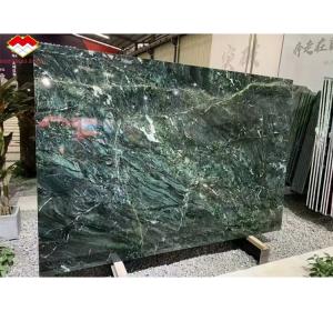Quality Natural Stone Cat's Eye Green Big Slab Dining Table Top for Villa Interior Decoration wholesale
