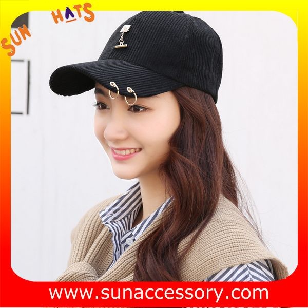 QF17004 Sun Accessory customized fashion baseball caps for ladies ,caps in stock MOQ only 3 pcs