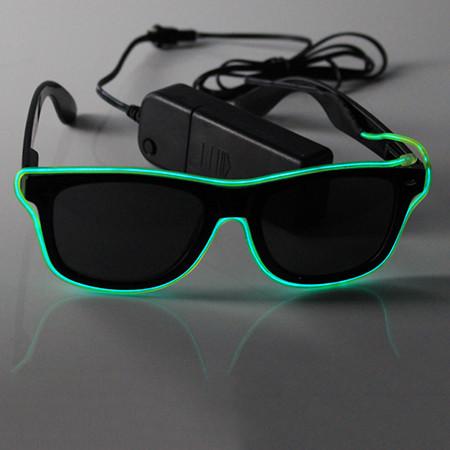 Multi-Color Half Frame EL Sunglasses Light Up Glow Sunglasses For Concerts,