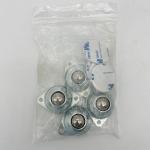 Stainless Steel Ball Self Adhesive Caster Wheels Mini Swivel 4PCS