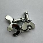 7/16"x.500" Universal Year Dzus Dome Butterfly Head Buttons with Handle Silver 7