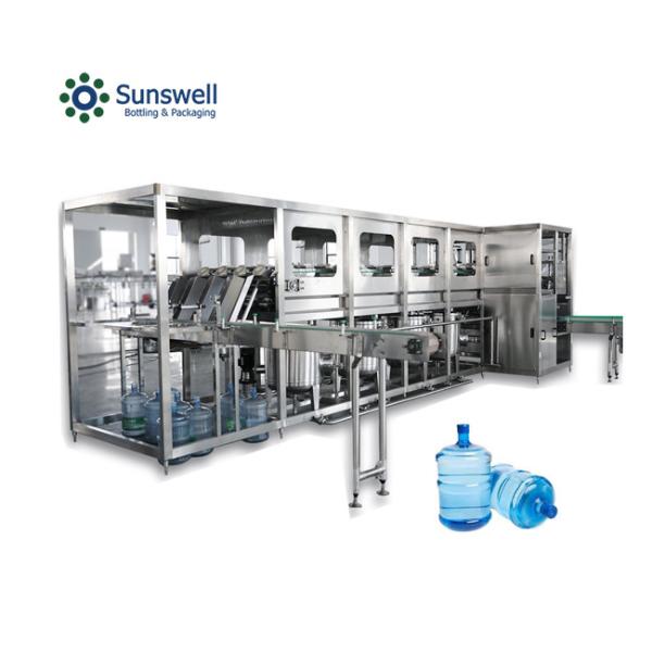 Gallon Water Filling Machine 20L Big Bottle Rinsing Fillig Sealing Production
