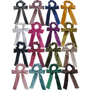 Quality High quality Velvet knot streamer scrunchies wholesale