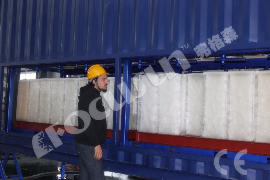 10 Ton Daily Capacity Containerized Direct Refrigeration Block Ice Machine