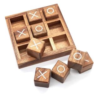 China Educational Parent Child Interaction Wooden XO Game on sale