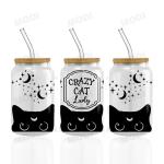 Double Sided View UV DTF Cup Packaging Sticker Decal 16oz Glasses Cold Transfer