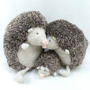 Quality OEM ODM Soft Plush Toy Small Animal Warm Color Cute Hedgehog Christmas Gift Toy wholesale