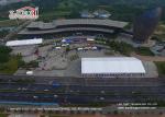 White PVC Roof Cover ABS Sidewall 50x115m Outdoor Exhibition Tents