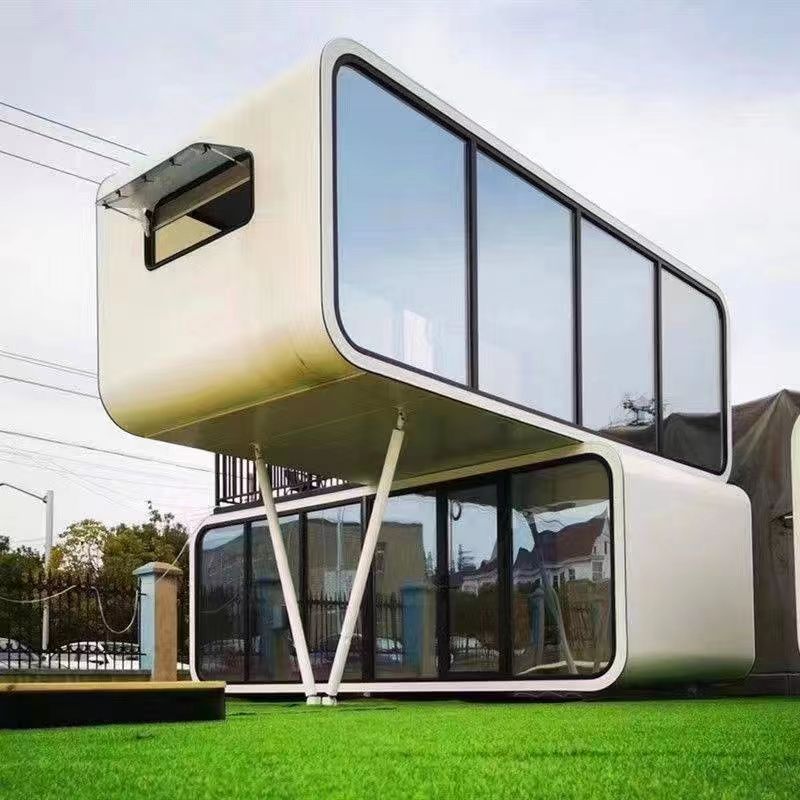 Expandable Apple Cabin 20ft 40ft Office Pod with Furniture and Steel Sandwich Panel