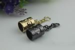 New design 13 mm width zinc alloy jewelry suede big bulk leather key tassel