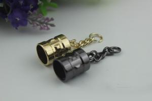 Quality New design 13 mm width zinc alloy jewelry suede big bulk leather key tassel metal cap for women wholesale