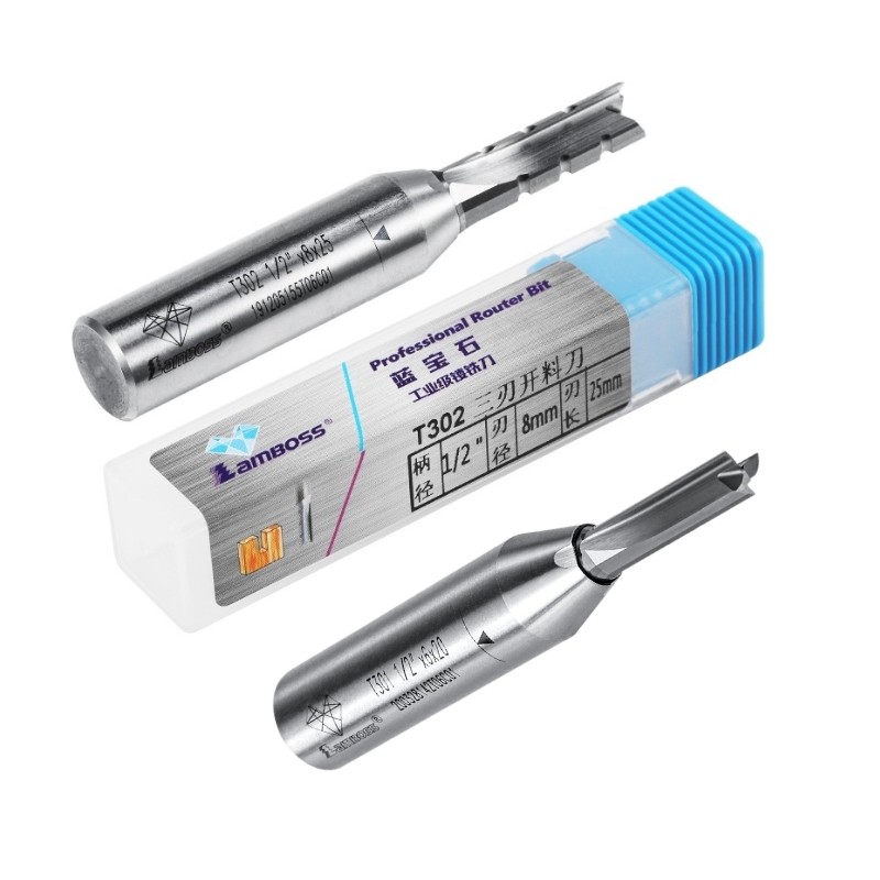 1/2''Shank Diameter TCT Straight Bit For Wood CNC Milling Cutters