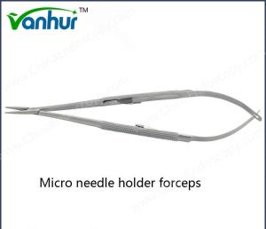 Quality Ent Basic Surgical Instruments Micro Needle Holder Forceps ISO13485 Certification wholesale