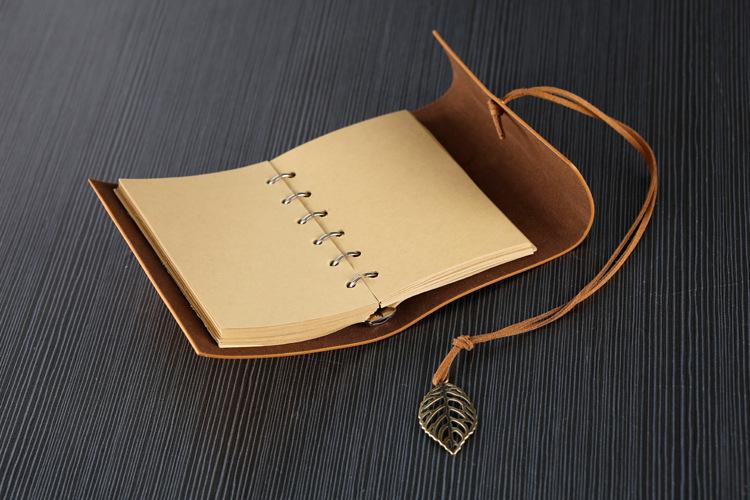 A6 Retro Notebook Diary Notepad Literature PU Leather for Traveler Journal Planners