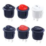 Red Black ON/OFF Round Rocker Toggle Switch 6A/250VAC 10A 125VAC Power switch