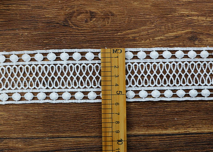 Flat Polyester Milk Silk Lace Trim French Venice Guipure For Garment Accessories