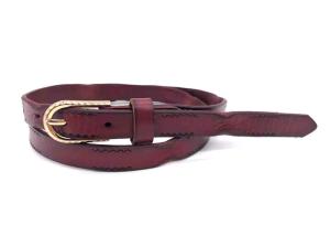 Quality Cowhide Female Genuine 1.8cm Skinny Leather Belt Womens Alloy Buckle wholesale