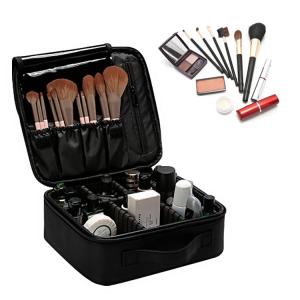Quality Manicure Embroidered Tattoo Black Cosmetic Bag Multi Functional wholesale