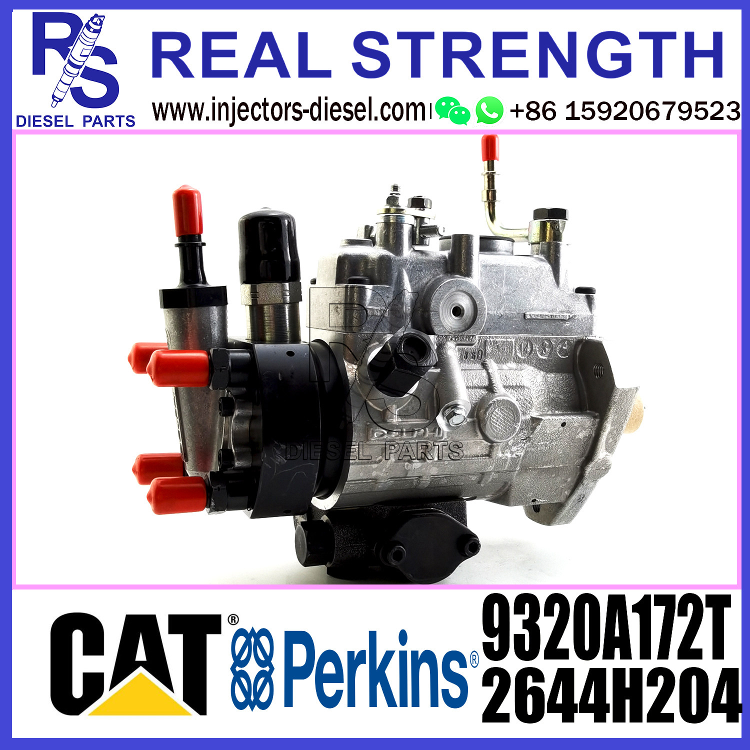 Delphi 4 Cylinder Fuel Injection Pump 9320A143T 2644H201 For Perkins DP310 Engine