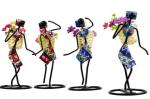 Creative Girl Tea Picking Holder for Home Decoration