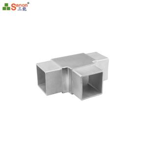 Quality 90 Degree Elbow Steel Pipe Fitting Square Tube Stainless Flush Angle Joiner wholesale