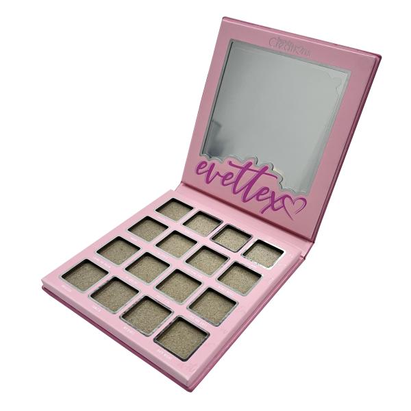 Packaging Cardboard Cosmetic Box Covered Glossy Lamination Empty Eyeshadow