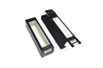 Small Black Folding 1500gsm Cardboard Window Box Packaging