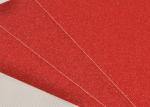 Decorating 300gsm Red Glitter Paper 0.5mm Thickness For Wedding Invitation