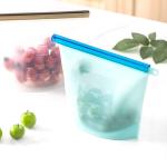1000ML Reusable Silicone Freezer Bags BPA Free For Vegetable