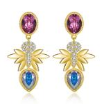 Diamond Gift Sterling Silver Jewelry Earrings
