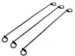Q195 Double Loop Wire Ties BWG8 -BWG16 Gauge Black Annealed Tie Wire