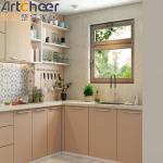 Contemporary Indian Kitchen Cabinets with Modern and Contemporary Design Drawer