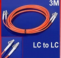 Duplex LC to LC 50 / 125 μm Fiber Optic Patch Cord for CATV / FTTH / LAN