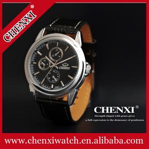 Quality Fashion Wristwatches L005C Black White Stainless Steel Caseback Gift Watches Wholesale Price Leather Men Watch wholesale