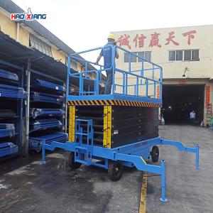 Quality 1000Lbs Electric Hydraulic Scissor Lift Table Blue Motorized Hydraulic Lift wholesale