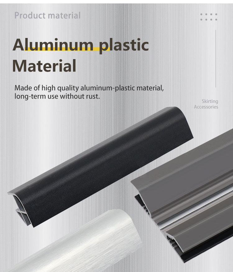 Kitchen Accessory Aluminum Corner Connector for Skirting Board Cabinet Accessory