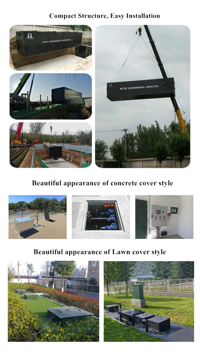 Pressure Vessel MBR Sewage Treatment System for Schools Hospitals and Various Industries 1