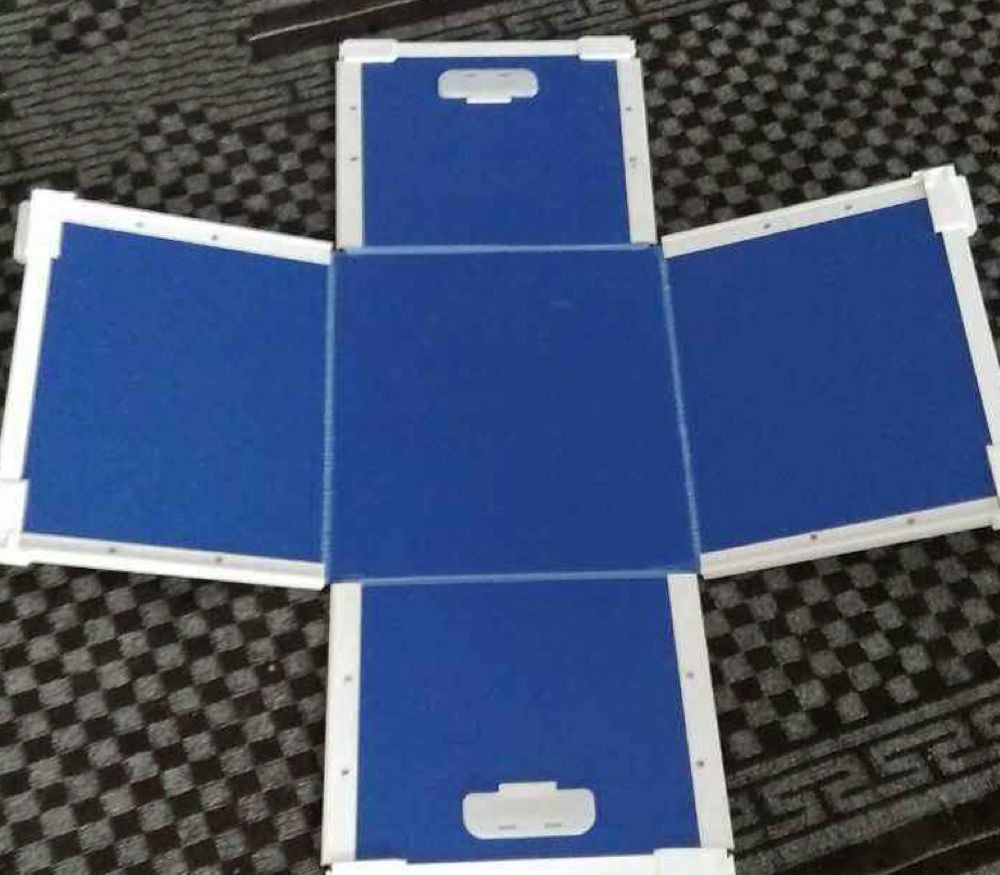 Reusable Plastic Moving Shipping Totes Box blue corrugated bins for warehouse