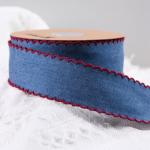 Garment Decoration Jeans Ribbon 38mm Double Face Weave Edge