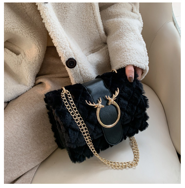 OEM 2024 Fashion Bolsos Luxury Mini Shoulder Messenger Hand Bags Plush Small Square Bag