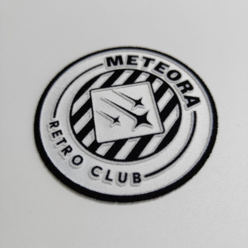 Custom Flock Heat Transfer Patches Badges For Clothing