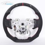 350mm Real Black Cadillac Ct6 Steering Wheel Carbon Fiber Alcantara