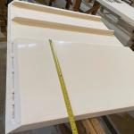 Seamless Miter Edge Marble Granite Kitchen Countertops Honed Finish