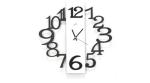 46 * 46 * 3cm Wrought Iron Wall Clocks with Acrylic Cover CK004