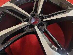 Quality 66.5 Hole 5 Spoke Black Alloy Wheels wholesale