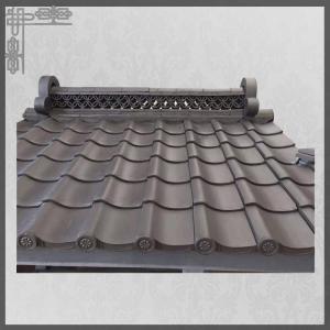 Quality Traditional Clay Japanese Roof Tiles 2mm Thick Hotel Temple Matt wholesale