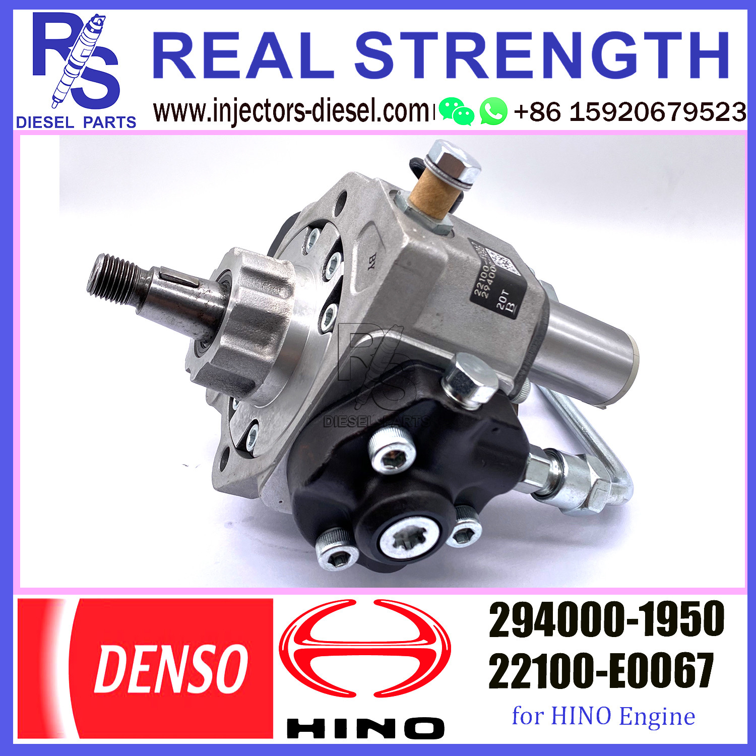DENSO HP3 Diesel Fuel Injector Pump 294000-1950 294000-0590 For Hino Toyota N04C Engine 22100-E0067 22100-E0060