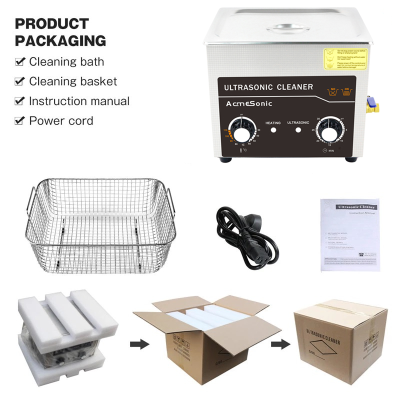 Aircraft Parts Mechanical Ultrasonic Cleaner 4.5L 6.5L 15L 22L 30L
