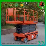 Long Deck Mobile Scissor Lift 300KG Hydraulic Construction Platform Lift
