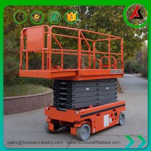 Quality Long Deck Mobile Scissor Lift 300KG Hydraulic Construction Platform Lift wholesale